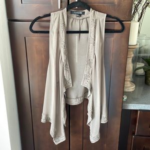 Beautiful Beaded Waterfall Vest